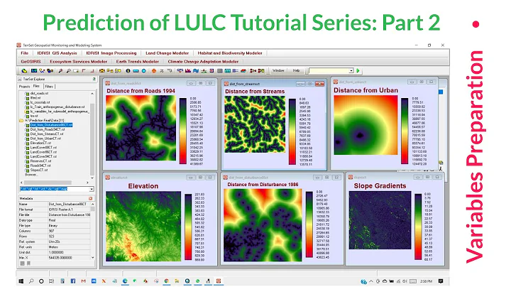 LULC Prediction Tutorial Part 2: Variables Preparation (Distance from Road, River, Slope etc.)
