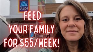 Feed Your Family ALL WEEK For $55! I'll Show You How! Including Recipes #aldi #budget #winterrecipes