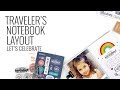 Traveler's Notebook Layout 2020 | DT Everyday Explorer April Stamps