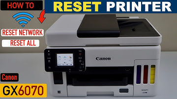 Canon Maxify GX6070 Reset Printer Settings To defaults, Reset Wireless & Other Settings !