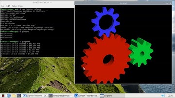 glxgears in my raspberry pi (testing fps)