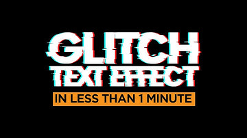 Glitch Text Effect In One Minute In Photoshop | Glitch Text Effect | Photoshop Tutorial
