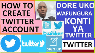 How to create a Twitter account Mobile | Uko wafungura Twitter account phone. JNUTG EP22.