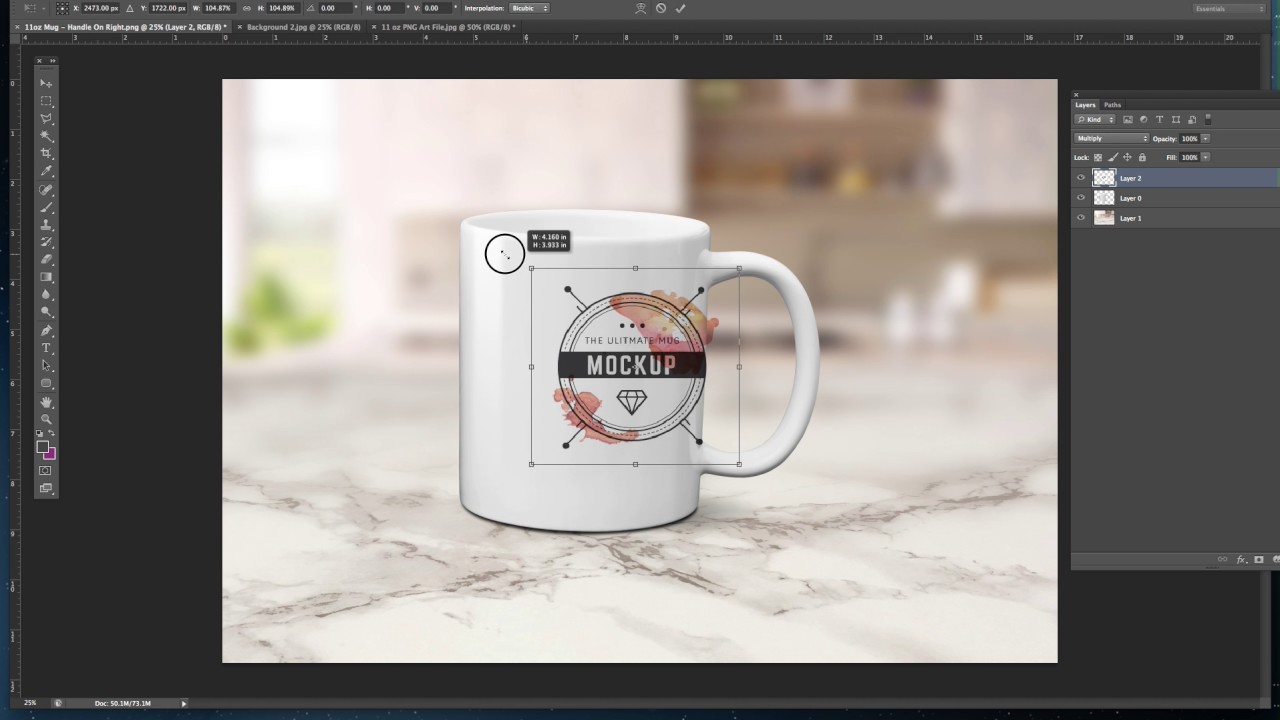 Download JPG PNG Mug Mockup Tutorial for Photoshop - YouTube