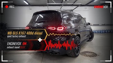 Electronic active sound exhaust system MB GLS X167 400d diesel #ENGINEVOX
