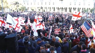Thousands Protest In Georgia Demanding Snap Polls Afp