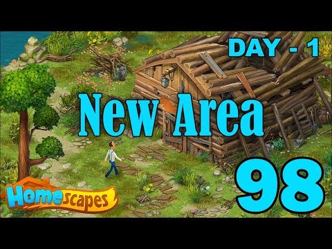 Homescapes Story Walkthrough Gameplay - Lake House New Area - Day 1 - Part 98