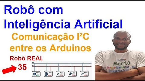 Robô Definitivo 35 - Comunicação I²C entre os Arduino NANO - Robô com Inteligência Artificial
