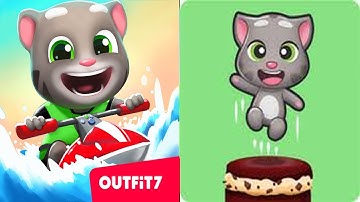 Talking Tom Jetski 2 vs Talking Tom Cake Jump - Android Gameplay Part 1