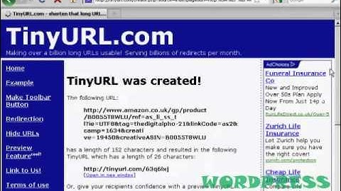 How to Cloak An Affiliate Link With Tinyurl