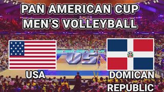 USA vs Dominican Republic | Pan American Cup Final Six Men&#39;s Volleyball Live Score