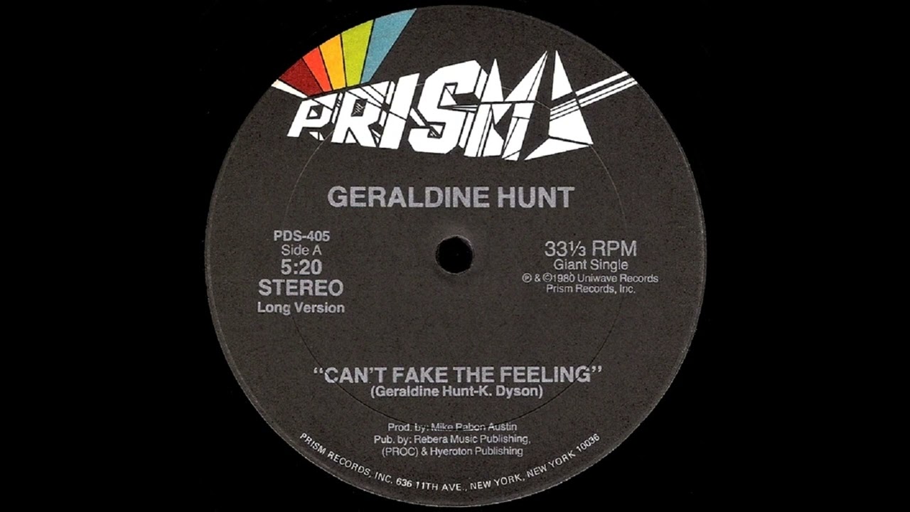 Geraldine Hunt – Can't Fake The Feeling (original 12'' vinyl rip) (1980)