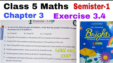 Class 5 Maths Exercise 3.4 in Hindi | My Essential Mathematics | Chapter 3 | Factors and Multiples