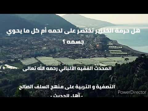 هل فقط لحم الخنزير حرام الشيخ الألباني رحمه الله