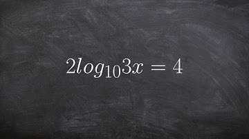 Learn how to solve a logarithmic equation by rewriting in exponential form