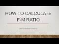 How to Calculate F-M Ratio - Wastewater Math