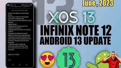 INFINIX NOTE 12 G96 || ANDROID 13 UPDATE || 😊 || XOS 13 FEATURES || 🔥🔥🔥
