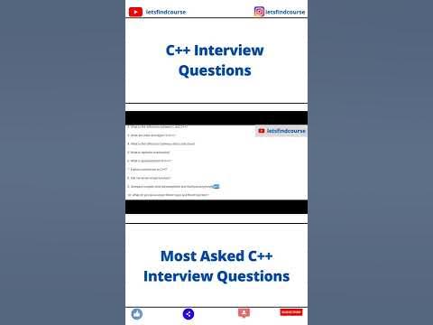 (Most Asked) C++ Interview Questions #cpp - YouTube