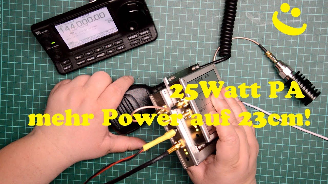 QRV auf 23cm Band Vorstellung 25Watt PA von SG Lab com - YouTube