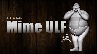 3D-sculpting of Mime Ulf from cartoon Tangled