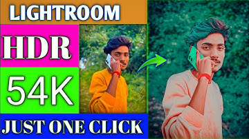 How To Make | Lightroom Just One | Click Photo Editing |