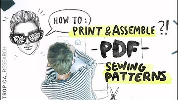 how to PRINT & assemble PDF sewing patterns!