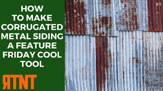 How to Make Corrugated Metal Siding from Aluminum Foil