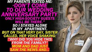 My Parents Texted Me Don't Come — Only Elites Are Invited—Their Guests Started Asking Where I Was