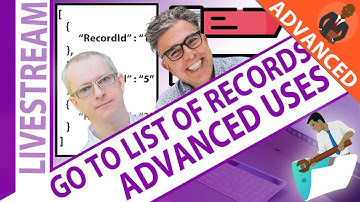 Advanced uses of Go to List of Records with HOnza and Vince