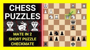 Chess Puzzles to Practice. Themes: Mate in 2, Short puzzle, Checkmate. Learn Chess