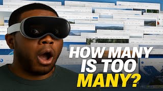 I Tried Opening 100 Apple Vision Pro  Safari Tabs!! 🤯
