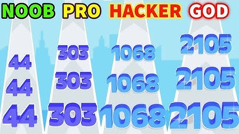 NOOB vs PRO vs HACKER - Number Master Walkthrough Gameplay (Android - iOS) Aftab Ali Gamerz