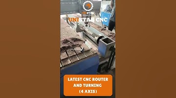 LATEST CNC WOOD ROUTER WITH TURNING AND ROTARY (4AXIS) #unistarcnc