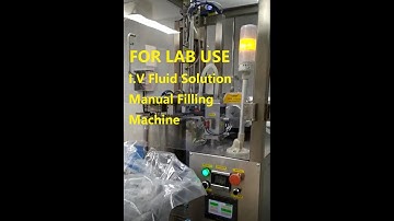 Lab Manual Filling Machine for Non-PVC soft bag| one head IV solution IV fluid filling Machine