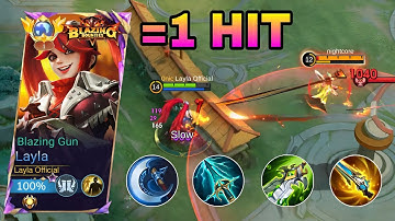 FINALLY!! TRY THIS NEW LAYLA HIGH CRIT DAMAGE 1 HIT BUILD 2025!! ( insane damage💀 ) - MLBB