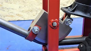 How to make a hydraulic pipe bender from an old jack?