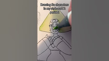 Drawing Steven universe characters in my style pt 2: peridot #art #stevenuniverse #fanart #drawings