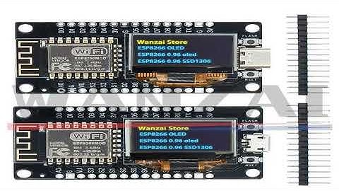 NodeMCU ESP8266 Development Board With 0.96 Inch OLED Display CH340G ESP-12F WiFi Module T