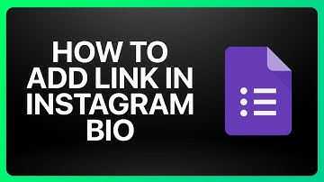 How To Add Google Form Link In Instagram Bio Tutorial