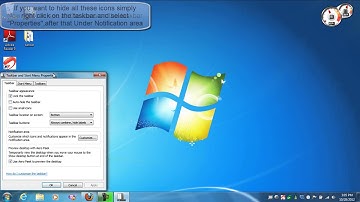 HOW TO HIDE OR SHOW SYSTEM ICONS AND NOTIFICATIONS IN WINDOWS 7
