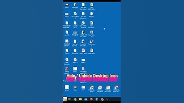 Hide / Unhide Desktop Icon🔶🔷