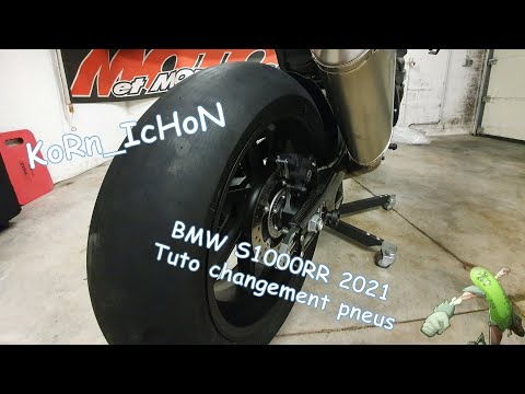 S1000RR 2021 - Changement des pneus à la machine manuelle! - YouTube