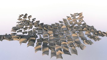 Procedural motion design experiment no. 7: Sea of papers