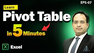 Excel Pivot Table Tutorial | Learn Pivot Tables Step by Step