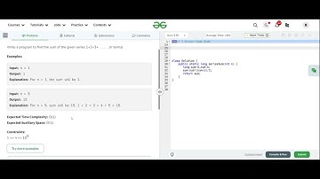 sum of series in Java -gfg👨‍💻