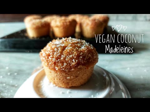 Vegan Coconut Madeleines|