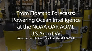 Seminar by Dr. Candice Hall (NOAA AOML) - August 12, 2025
