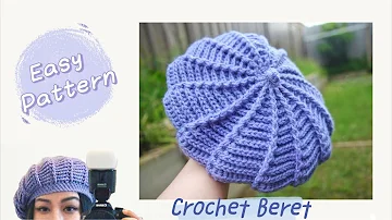 Easy Crochet Beret Hat