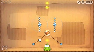 Cut The Rope Online Cardboard Box Level 9 Walkthrough