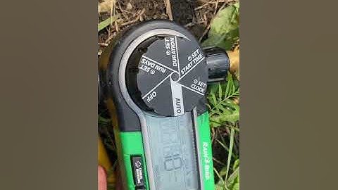Rainbird timer not working
